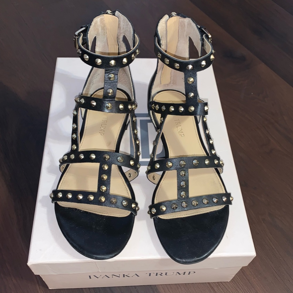 IIVANKA TRUMP CAMILLE 6M BLACK LEATHER